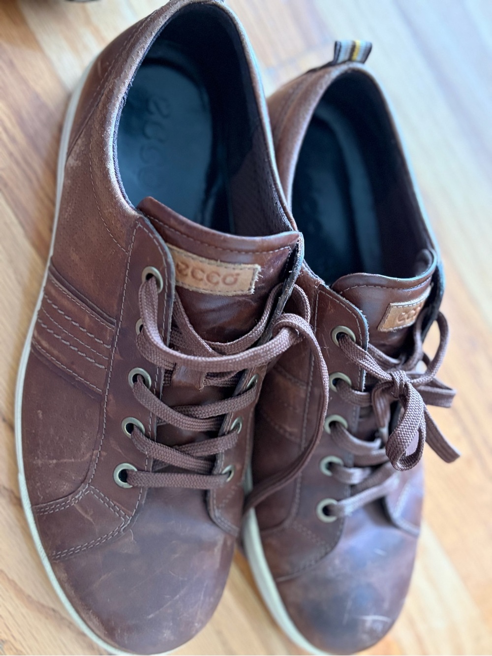 Ecco Men's Leather Sneakers, size 12